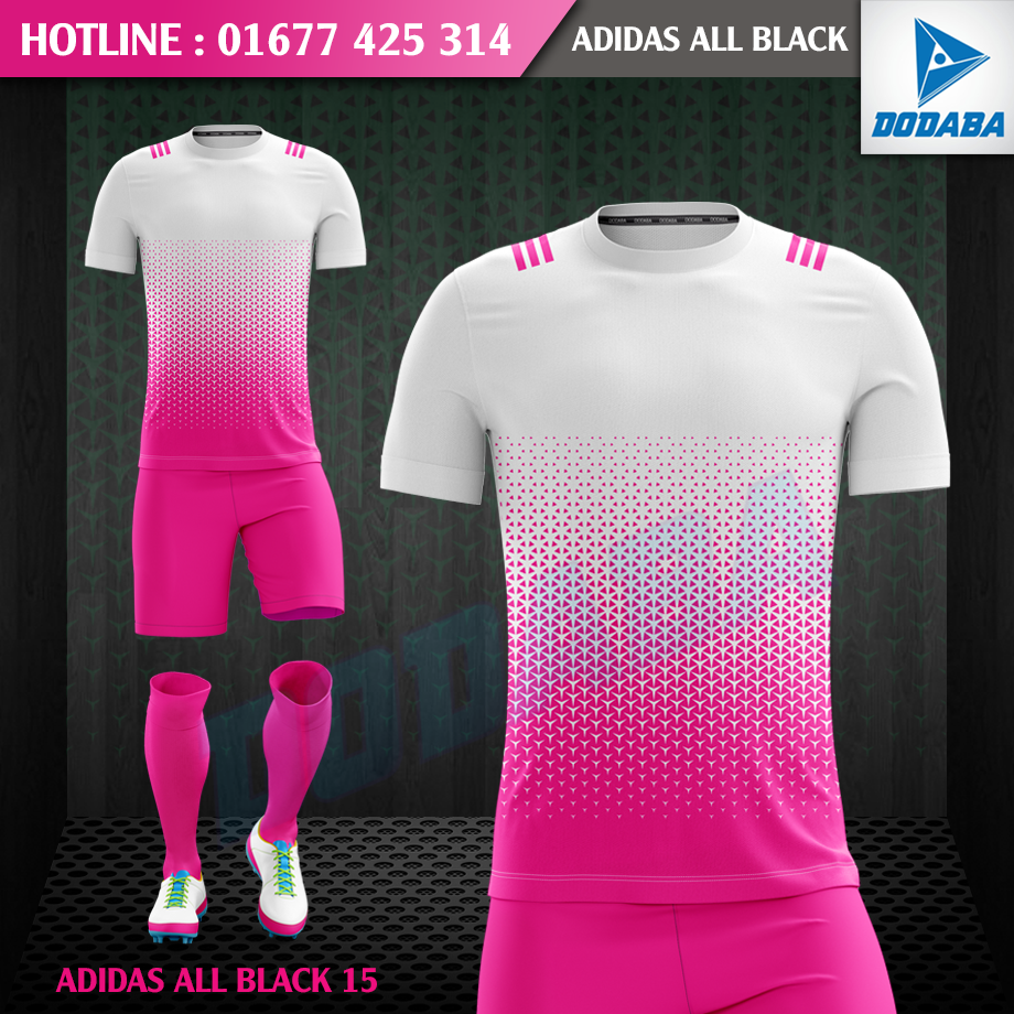 mẫu áo đồ đá banh thiết kế đẹp nhất adidas HỒNG
