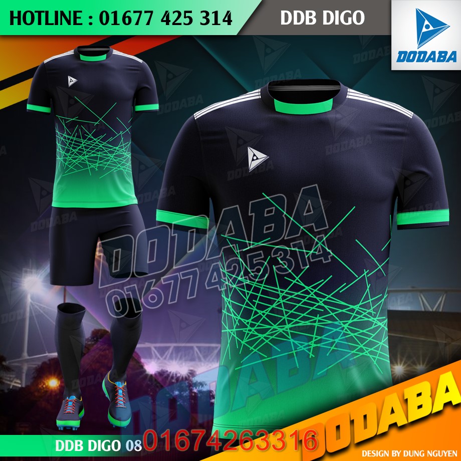 đồ đá banh thiết kế đẹp nhất dodaba digo xanh đen 1