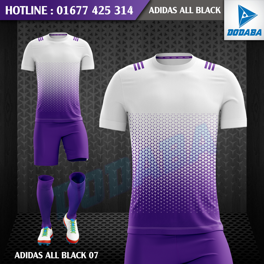 mẫu áo đồ đá banh thiết kế đẹp nhất adidas TÍM 2