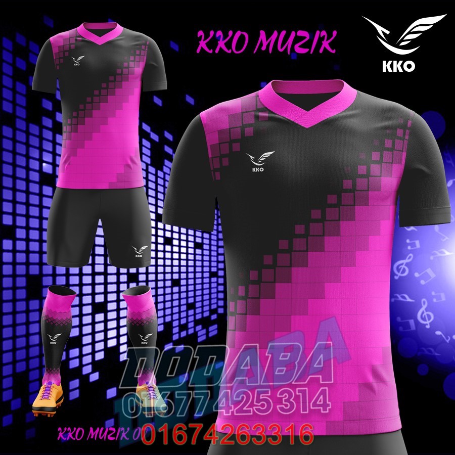 đồ đá banh thiết kế kko muzic tím 2