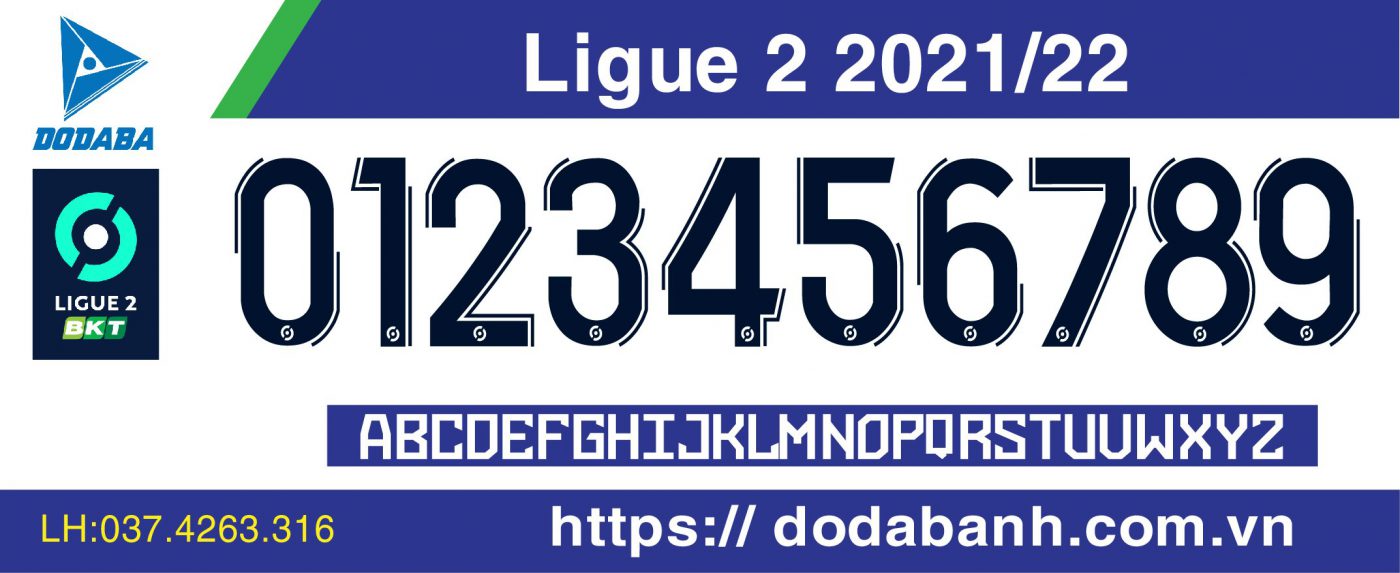 Font Ligue 2 2019-2020 đẹp 